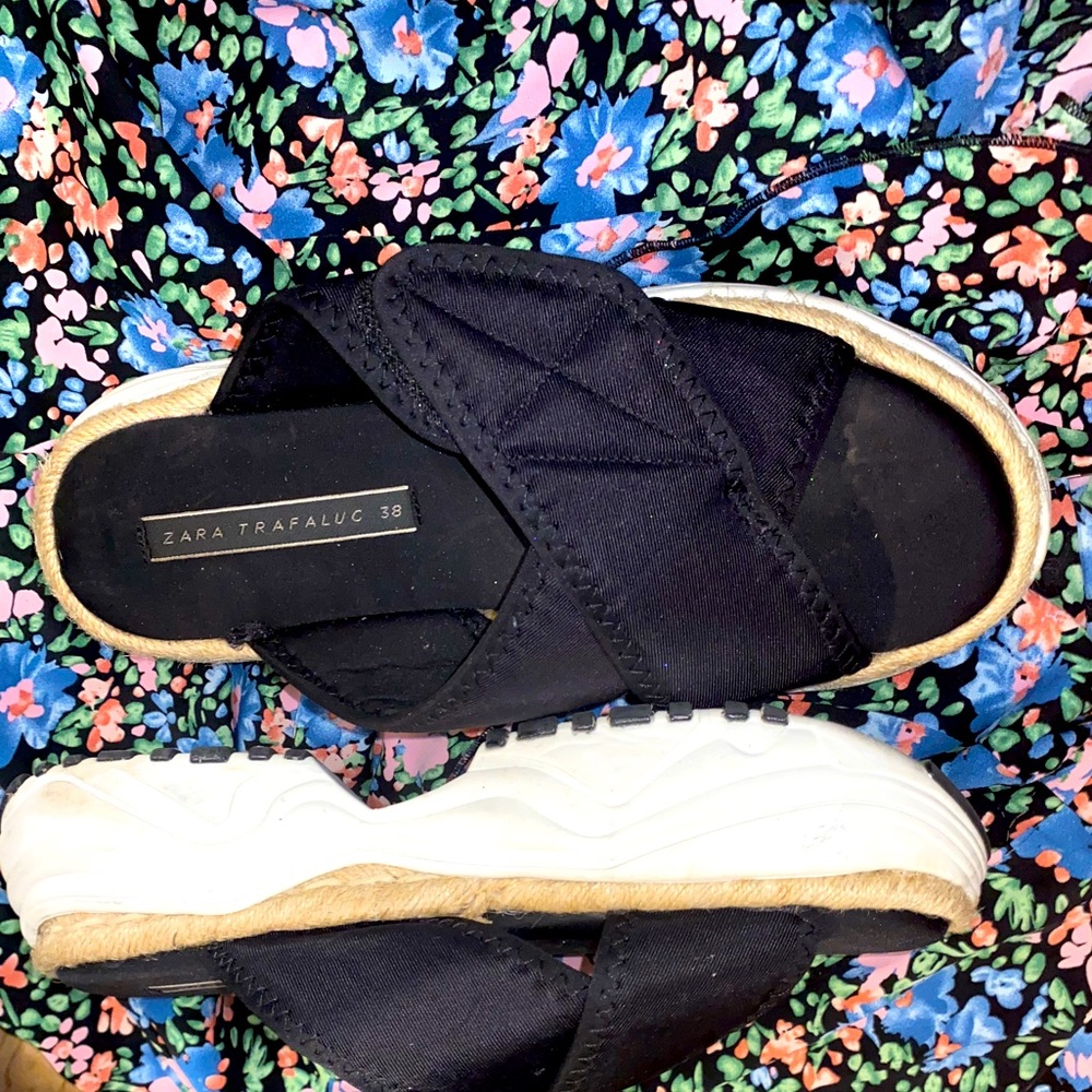 Zara platform sneaker sandals